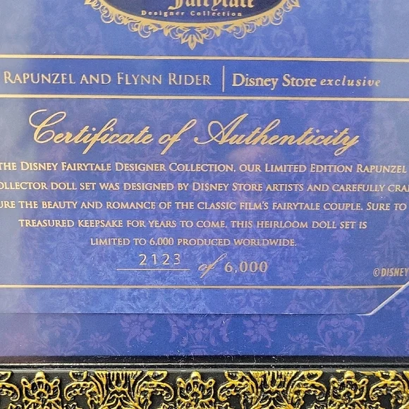 NWT LIMITED EDITION Disney Fairytale Designer Collection Rapunzel Flynn Rider - Picture 11 of 11